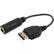 Front Large. eForCity - Mini-phone Audio Cable - Black.