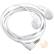 Front Large. eForCity - Universal Earphone - White.