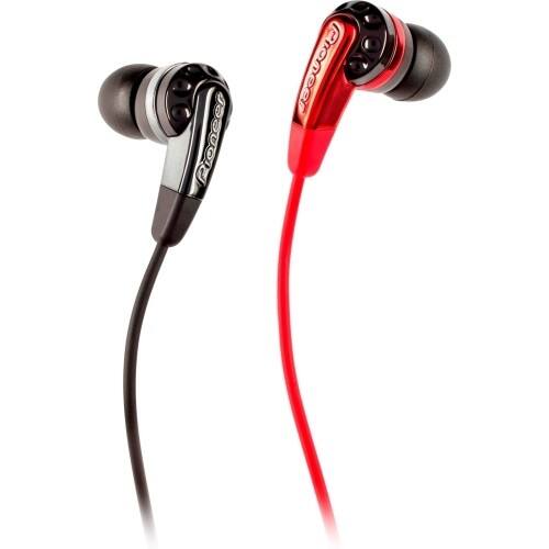 Front Standard. Pioneer - Bass Head Earphone - Black, Red.