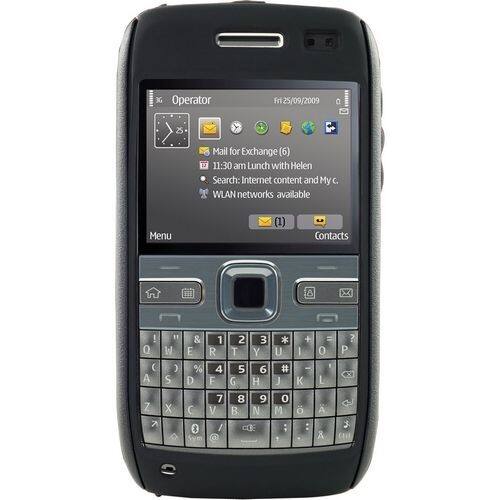 Front Standard. Otterbox - Commuter NOK4-E72XX-20 Skin for Nokia E72 - Black.