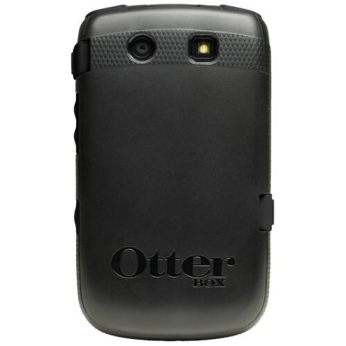 Front Standard. Otterbox - Commuter RBB4-9800S-20-E4OTR Skin for BlackBerry Torch 9800 - Black.