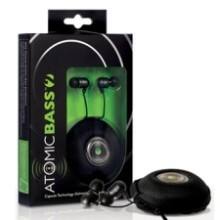 Front Large. Radius - Atomic Bass 2 Earphone - Black.