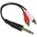 Front Standard. CableWholesale - Y-Splitter Audio Cable Adapter.