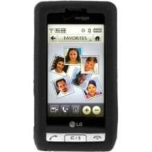 Front Large. Fosmon - Silicone Crystal Protective Case for Dare VX9700 - Black.