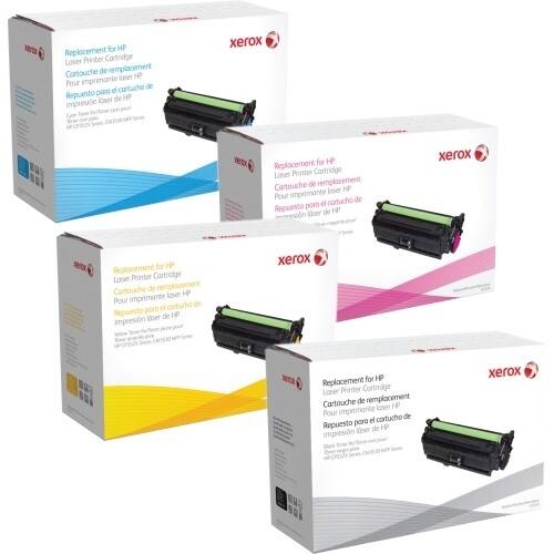 Front Standard. Xerox - Toner Cartridge - Replacement for HP (CE252A) - Yellow.