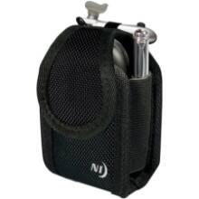 Front Large. Nite Ize - Clip Case Cargo Holster for Cellphone with Pockets for Storage - Black.