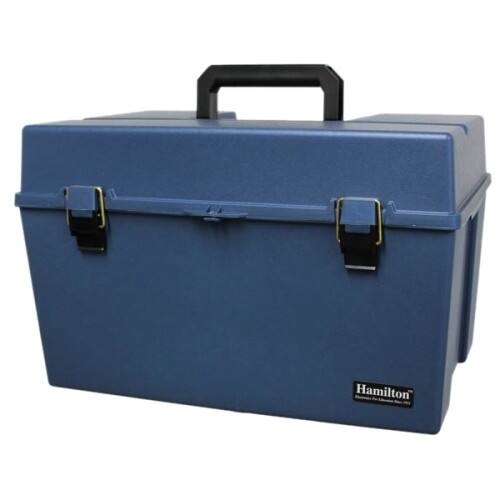 Front Standard. Hamilton Electronics - Carrying Case for Audio Listening Center - Blue.