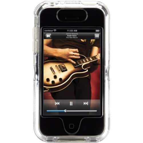 Front Standard. Contour - iSee Carrying Case for Apple iPhone 4/4S - Crystal Clear.