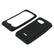 Front Standard. Fosmon - Translucent Silicone Case For Samsung m900 Moment - Black.