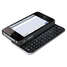 Front Large. DirectUSB - Slide Out Bluetooth Keyboard Case for iPhone for Apple iPhone 4 - Black.
