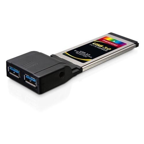 Front Standard. Transcend - 2-port ExpressCard USB Adapter.