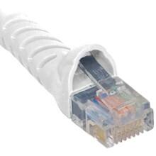 Front Large. ICC - CAT 5e Patch Cord, Booted - White.