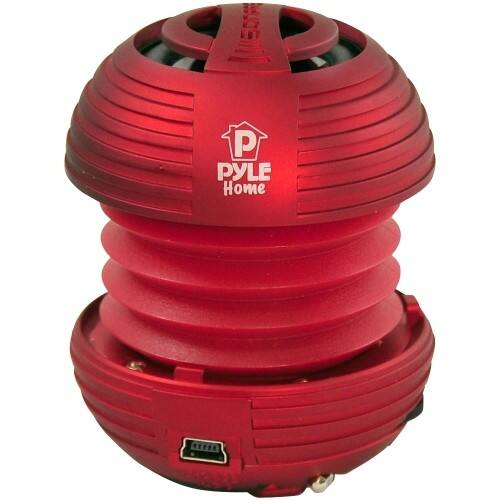 Front Standard. Pyle - Speaker System - Red.