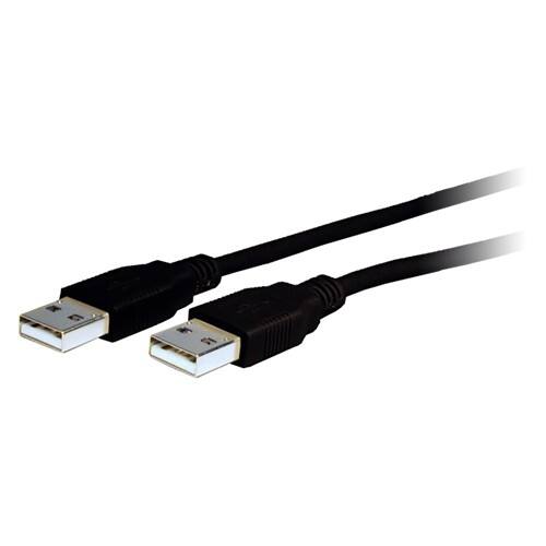 Front Standard. Comprehensive - USB 2.0 A to A Cable 25ft - Black.