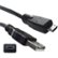 Front Standard. CableWholesale - USB Cable Adapter - Black.