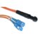Front Standard. CableWholesale - Fiber Optic Multimode Duplex Cable Adapter - Orange.
