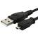 Front Standard. eForCity - USB Audio/Video/Data Transfer Cable - Black.
