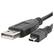 Front Standard. eForCity - USB Data Transfer Cable - Black.