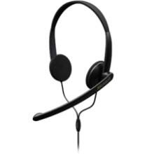 Front Large. Microsoft - LifeChat Binaural Headset.