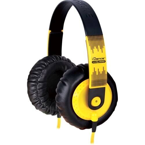 Front Standard. iDance - Headphone - Black, Yellow.