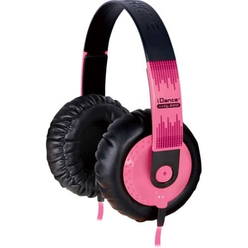 Front Standard. iDance - Headphone - Black, Pink.