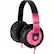 Front Standard. iDance - Headphone - Black, Pink.