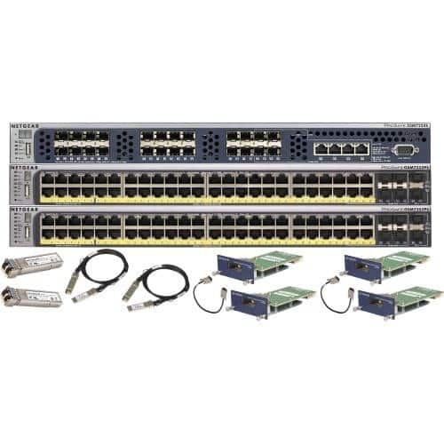 Front Standard. NETGEAR - 96-Port PoE L2+ Managed Switch Starter Kit.