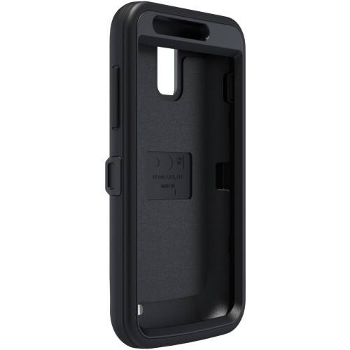 Front Standard. Otterbox - Defender Series Case with Holster for Samsung SkyRocket i927 4G LTE - Black.
