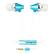 Front Standard. Wireless Xcessories - Eargear 300 Earset - Blue.