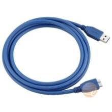 Front Large. eForCity - SuperSpeed USB 3.0 Cable, Type A to Type B Micro, M / M, 6 FT, - Blue.