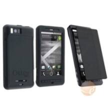 Front Large. eForCity - Impact Case Cover + SP Compatible With Motorola Droid X2 - Black.