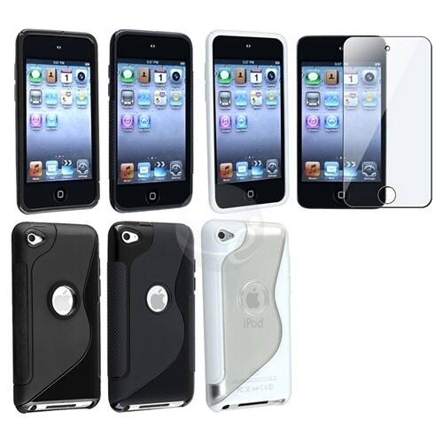 Front Standard. eForCity - Candy iPod Case with Reusable Screen Protector.
