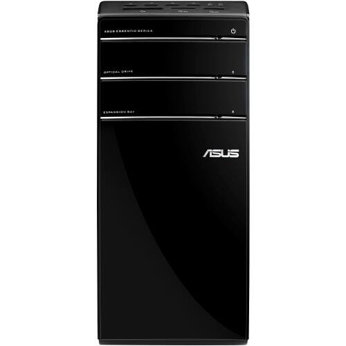 Front Standard. Asus - Desktop Computer - 8 GB Memory - 2 TB Hard Drive - Black.