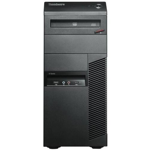 Front Standard. Lenovo - ThinkCentre Desktop Computer - 4 GB Memory - 320 GB Hard Drive - Business Black.