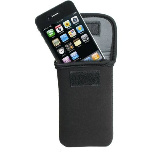 Front Standard. USA Gear - FlexArmor - Protective Neoprene Sleeve Case with Belt Loop for Apple iPhone 5,4S,4,3GS,3G.