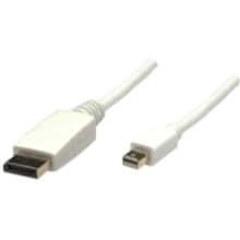 Front Large. Manhattan Products - DisplayPort Cable - White.