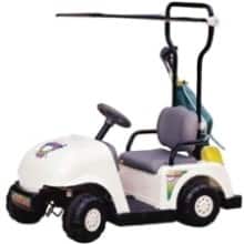 Front Large. Big Toys - NPL Junior Golf Cart in White.