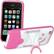 Front Large. Scosche - Hybrid Case with Kickstand for Apple iPhone 3G and 3GS - Clear, Pink.