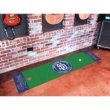 Front Large. Fan Mats - San Diego Padres MLB Golf Putting Mat.
