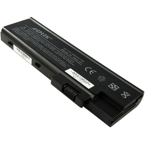 Front Standard. AGPtek - Laptop Battery For Acer TravelMate 2302LCi 2302LM 2302LMi 2302NLC 2302NLCi 2302WLM 2303 8 Cell.