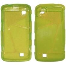 Front Large. Fosmon - Rubber TPU Protective Case for Chocolate Touch VX8575 - Green.