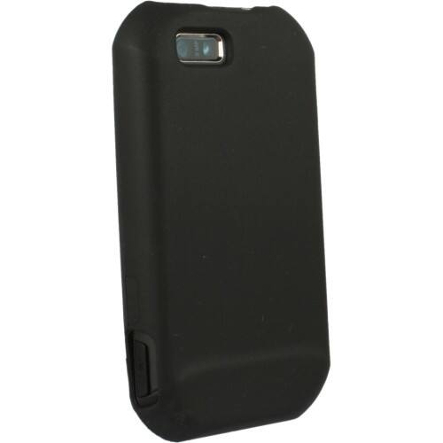 Front Standard. Wireless Xcessories - Silicone Sleeve compatible with Motorola EX115 Titanium - Black.