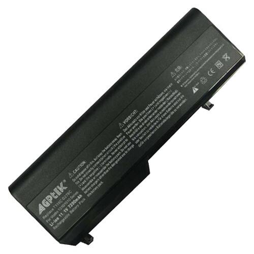 Front Standard. AGPtek - Dell 312-0725 312-0922 N956C N958C 0N956C 9 Cell Battery Replacement.
