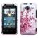 Front Large. Fosmon - Crystal Hard Case For HTC EVO Shift 4G Spring Flower Design.