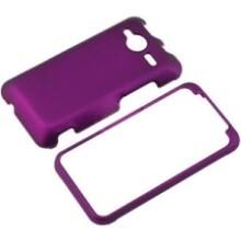 Front Large. Fosmon - Rubberized Protective Case for HTC EVO Shift 4G - Purple.