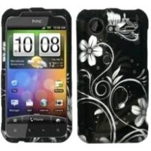 Front Large. Fosmon - PU Case for HTC Droid Incredible S / 2 Spring Flower Design.