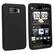 Front Standard. Fosmon - Translucent Protective Carrying Silicone Case for HTC HD2 - Translucent Black.