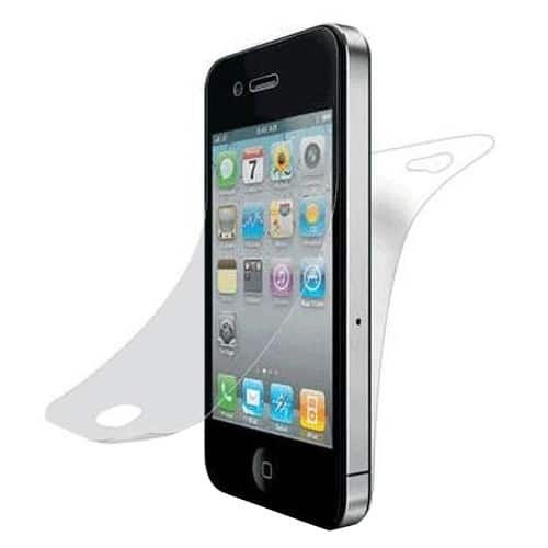 Front Standard. Fosmon - Front & Back Crystal Clear Screen Protector Premium Quality for AT&T & Verizon Apple iPhone 4/4S - UltraClear.