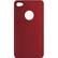 Front Large. Fosmon - Rubberized Snap On Hard Case Protector for Apple iPhone 4 - Red.