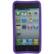 Front Large. Fosmon - TPU Silicone Protective Case For Apple iPhone 4 - Purple.
